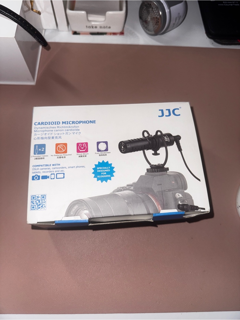 JJC SGM-V1 Cardioid Camera Microphone Kit w/ Shock Mount, Case & Windscreens